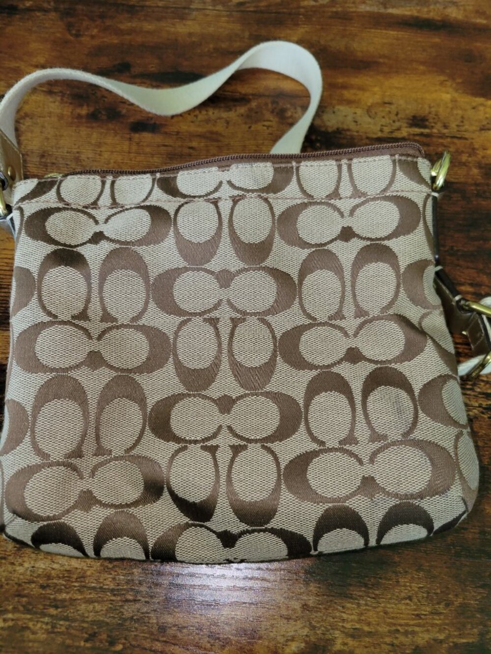 Coach Signature Penelope Turnlock Swingpack Crossbody - Picture 7 of 10